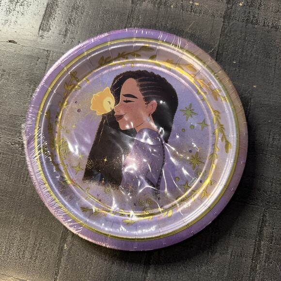Wish Disney Movie Asha Kids Birthday Party 7" Paper Dessert Plates - Picture 1 of 2